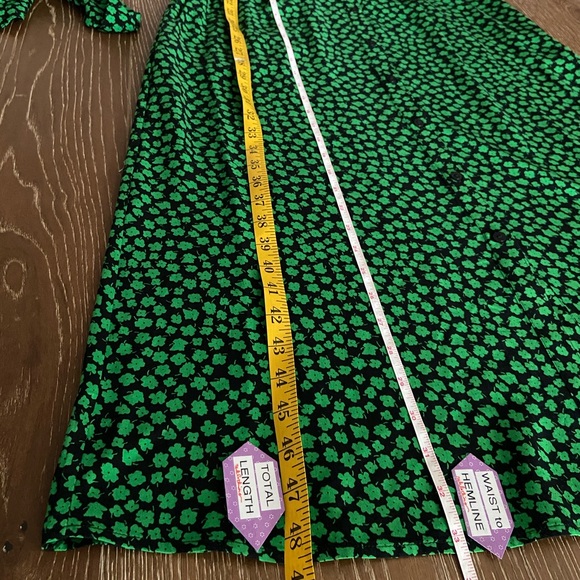 ❌SOLD❌ Charming Floral Midi Shirt Dress Tie Belt - Picture 14 of 16